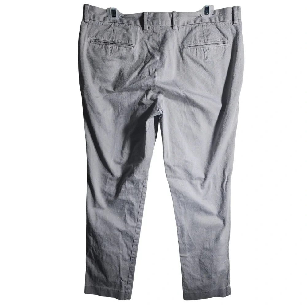 J Crew Bowery Stretch Slim Fit Chinos Pants Light‎ Gray Mens 34x32